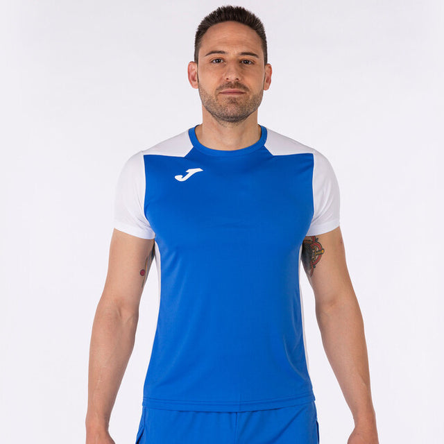 Tekaška majica T-SHIRT RECORD II SHORT SLEEVE zelenomodra bela