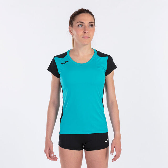 Ženske tekaška majica RECORD II SHORT SLEEVE T-SHIRT turkizna
