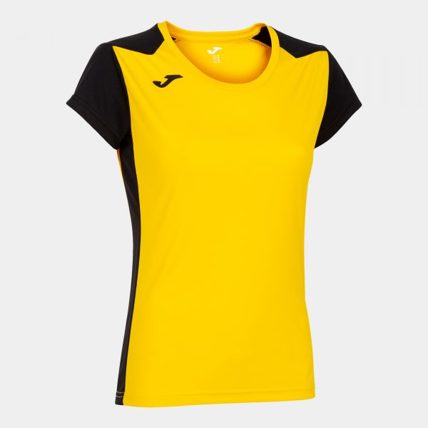 Ženske tekaška majica RECORD II SHORT SLEEVE T-SHIRT rumeno črna