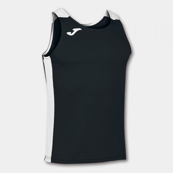 Tekaška majica brez rokavov RECORD II TANK TOP črno bela