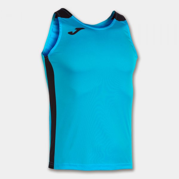 Tekaška majica brez rokavov RECORD II TANK TOP fluo turkizna