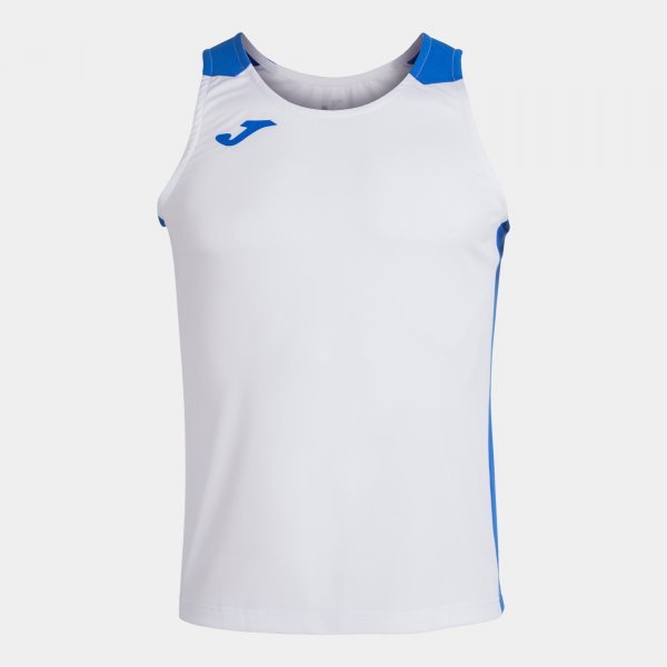 Tekaška majica brez rokavov RECORD II TANK TOP bela azurna