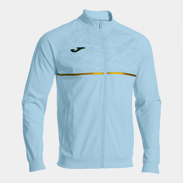 Zgornji del z zadrgo RECORD III FULL ZIP SWEATSHIRT svetlo modra