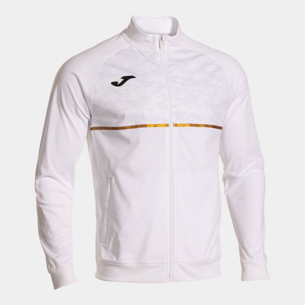 Zgornji del z zadrgo RECORD III FULL ZIP SWEATSHIRT bela