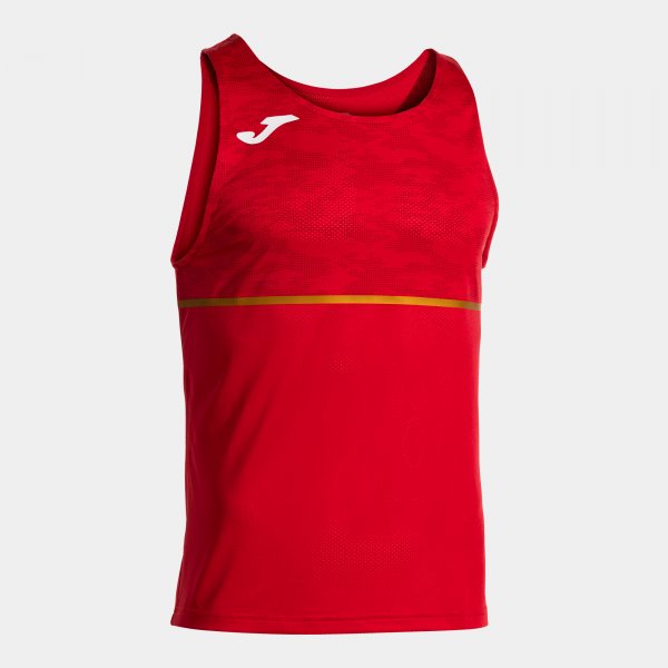Tekaška majica brez rokavov RECORD III SLEEVELESS SHIRT rdeča