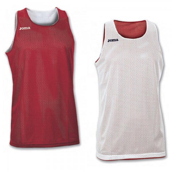REVERSIBLET-SHIRT ARO RED-WHITE SLEEVELESS RED