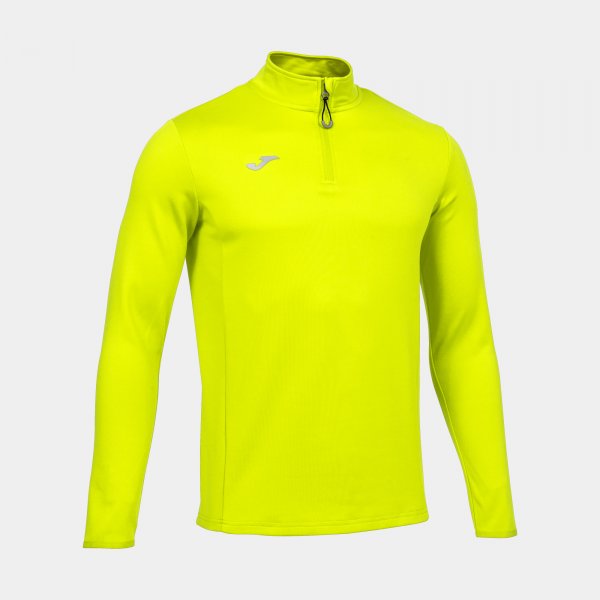 Tekaški zgornji del SWEATSHIRT RUNNING NIGHT fluo rumena