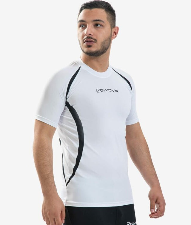 Majica RUNNING SHIRT bela-črna