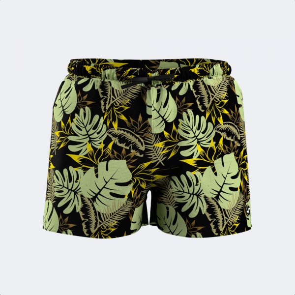 SANTA MÓNICA SWIM SHORTS LIME BLACK LIME
