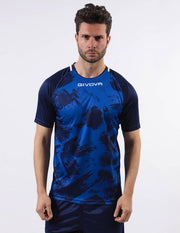 SHIRT ART INTERLOCK M/C AZZURRO/BLU