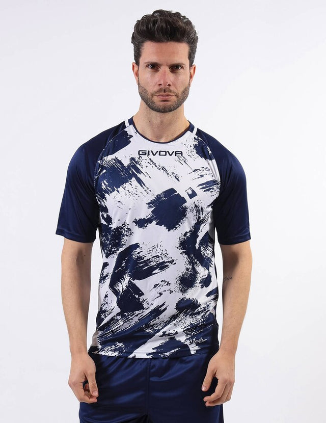 Dres SHIRT ART M/C bela-modra