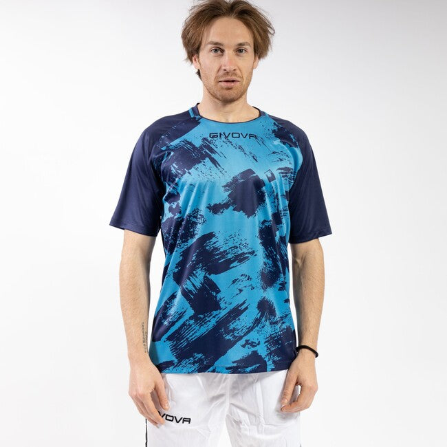 SHIRT ART INTERLOCK M/C TURCHESE/BLU