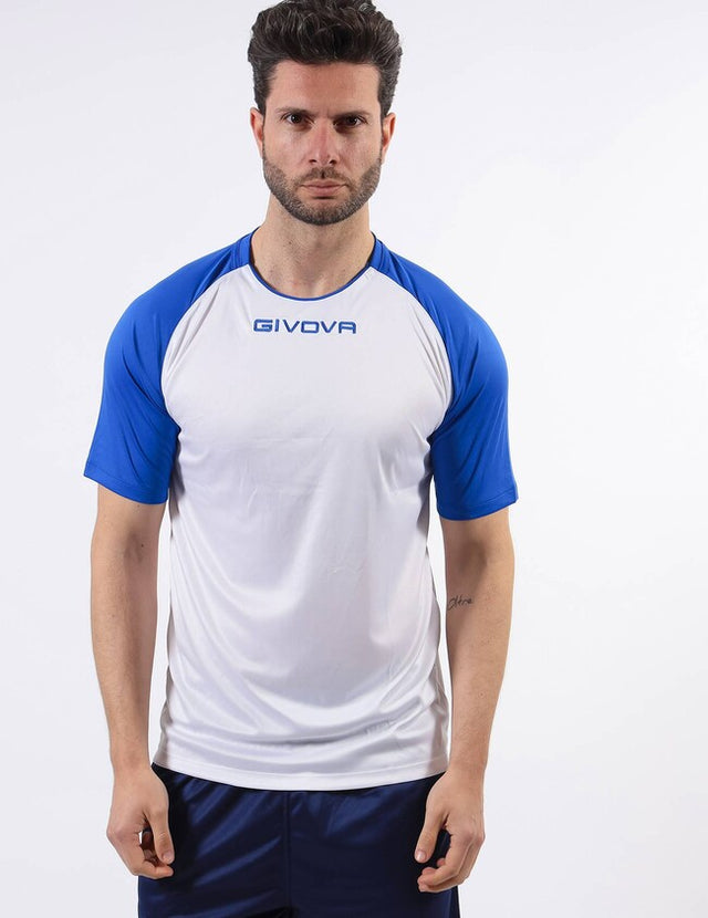 Dres SHIRT CAPO bela-azurno modra