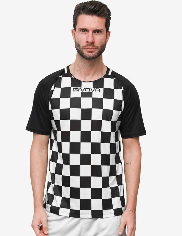 Dres SHIRT DAMA bela-črna