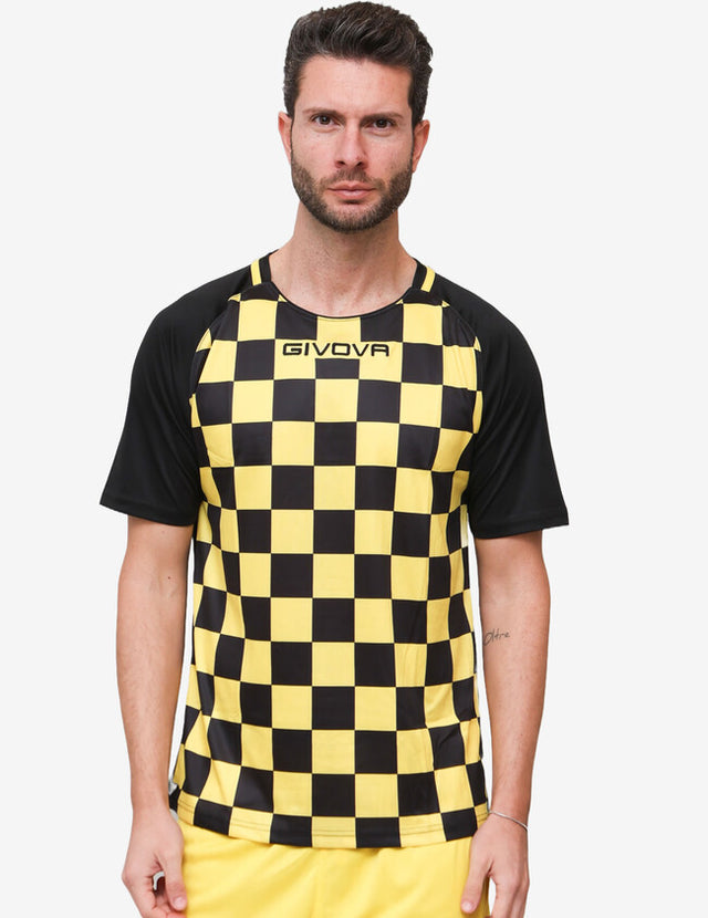 Dres SHIRT DAMA rumena-črna