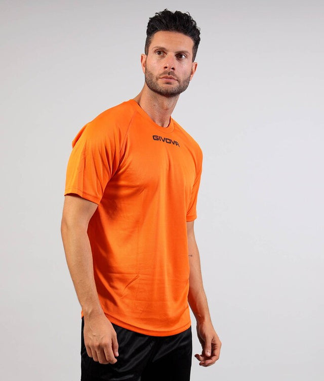 Kratka majica SHIRT GIVOVA ONE MICROFORATA oranžna