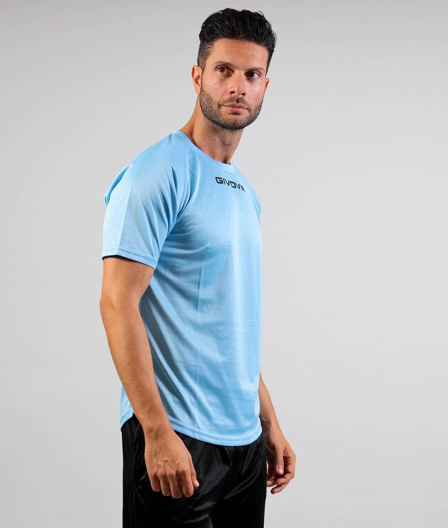 SHIRT GIVOVA ONE MICROFORATA CELESTE