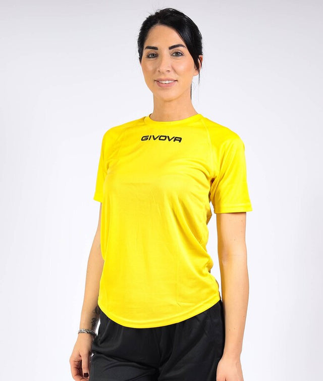 Kratka majica SHIRT GIVOVA ONE MICROFORATA rumena