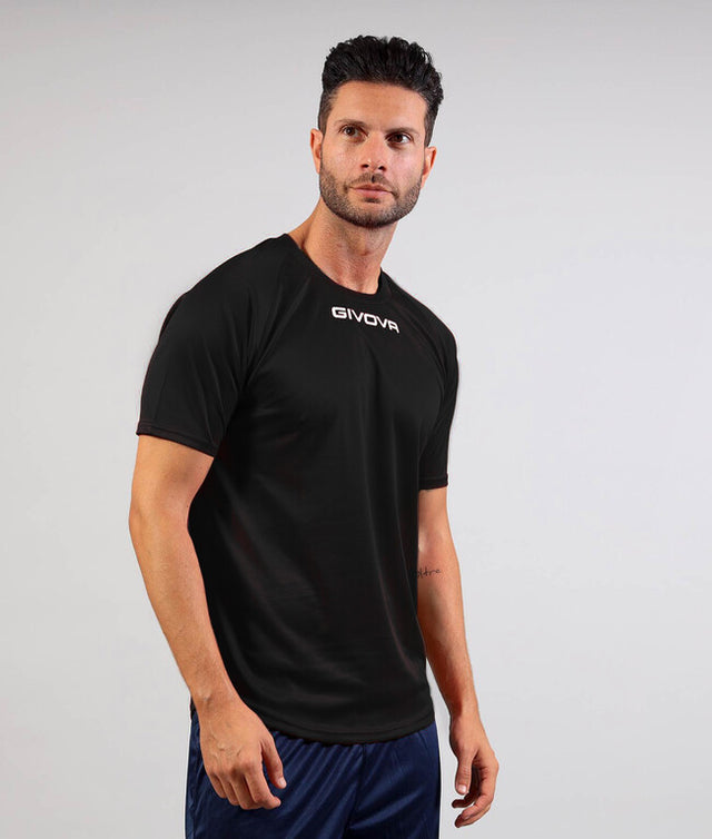 Kratka majica SHIRT GIVOVA ONE MICROFORATA črna