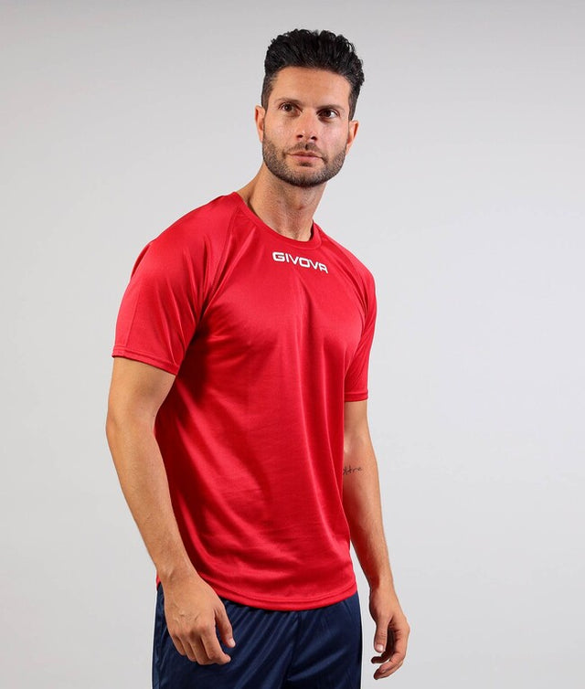 Kratka majica SHIRT GIVOVA ONE MICROFORATA rdeča