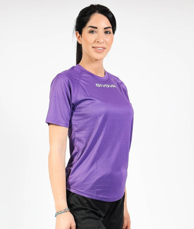 Kratka majica SHIRT GIVOVA ONE MICROFORATA vijolična
