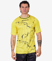 SHIRT GRAFITE INTERLOCK GIALLO/NERO
