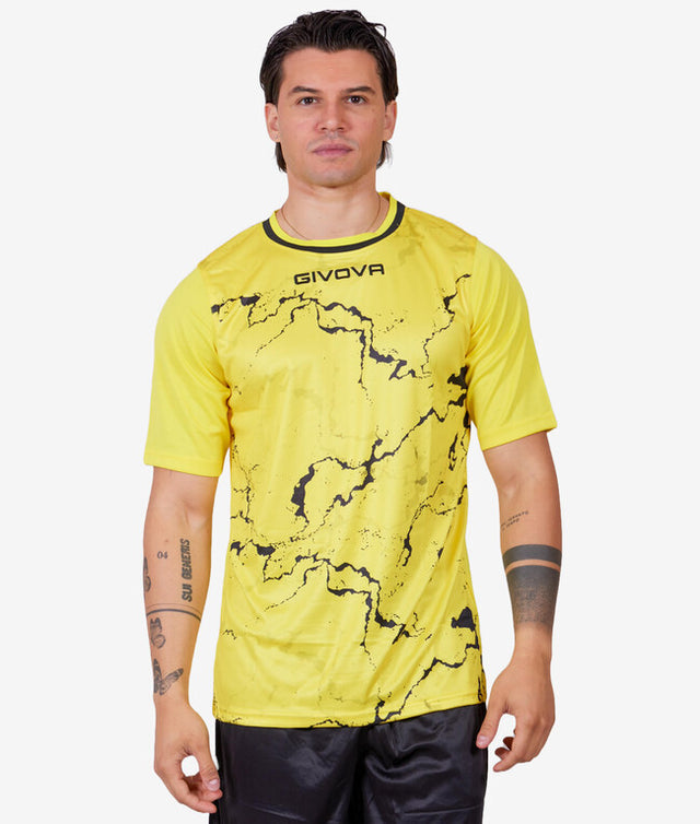 Dres SHIRT GRAFITE rumena-črna