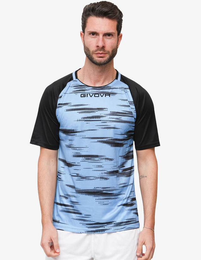 Dres SHIRT PIXEL svetlo modra-črna