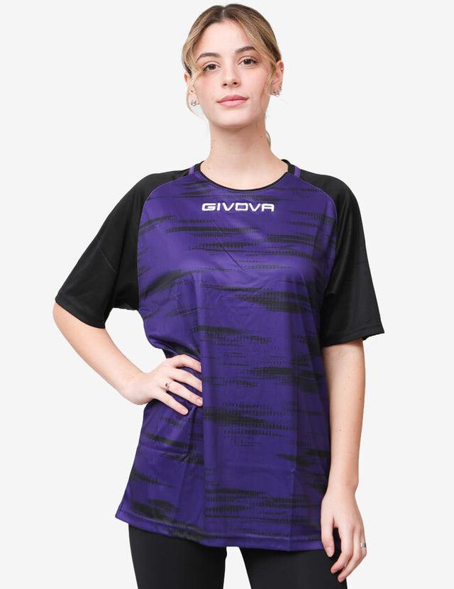 Dres SHIRT PIXEL vijolična-črna