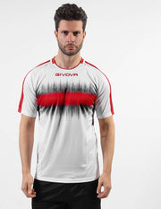 SHIRT RADIO INTERLOCK ROSSO/NERO