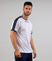 SHIRT REVOLUTION INTERLOCK BIANCO/BLU
