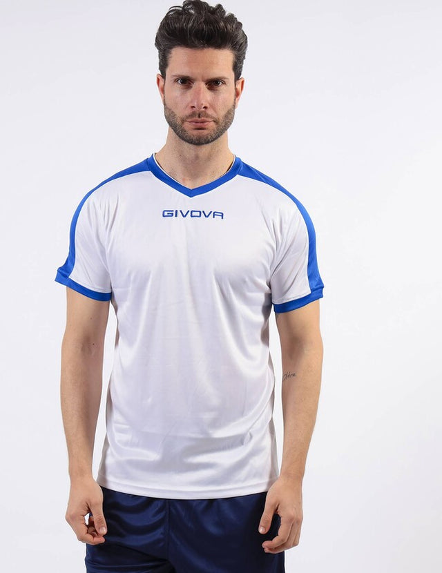 Dres SHIRT REVOLUTION bela-azurno modra