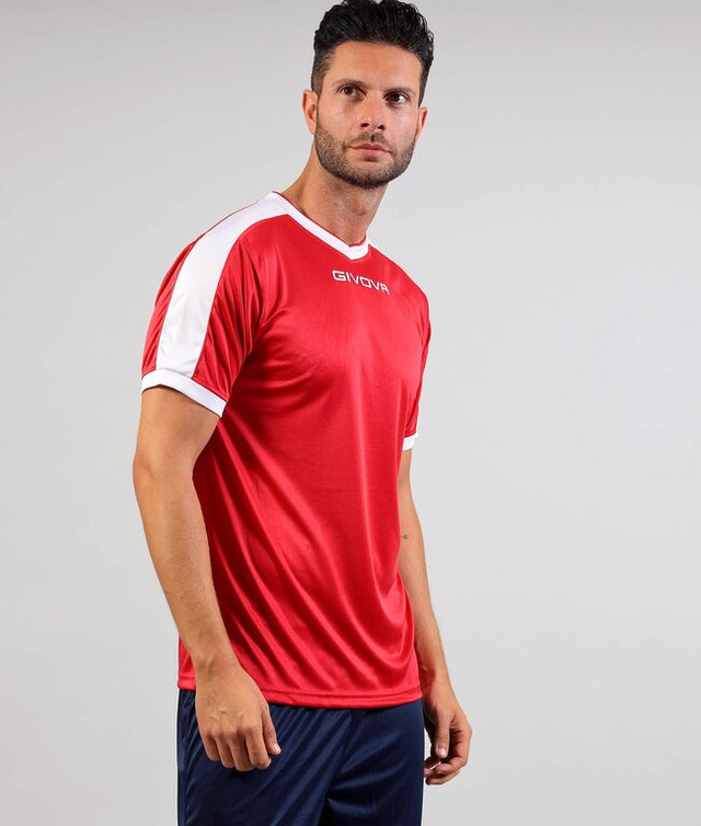 Dres SHIRT REVOLUTION rdeče-belo