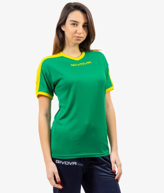Dres SHIRT REVOLUTION zelena-rumena
