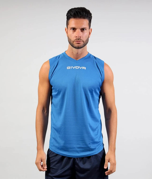 Športna spodnja majica SHIRT SMANICATO GIVOVA ONE azur - sinje modra