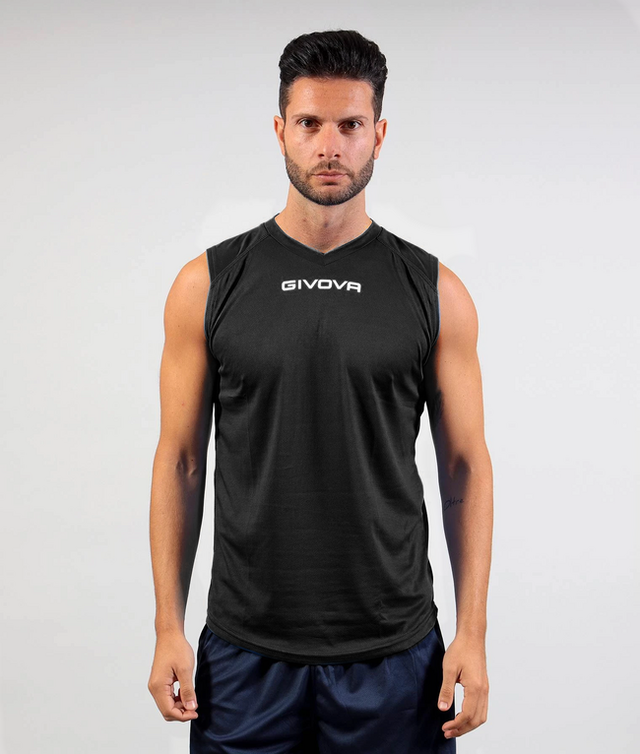 Športna spodnja majica SHIRT SMANICATO GIVOVA ONE črna