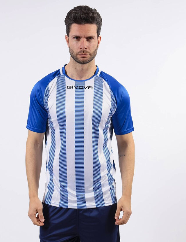 Dres SHIRT TRATTO sinje modra-bela