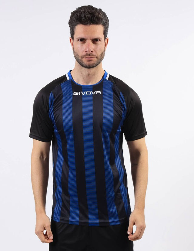 Dres SHIRT TRATTO črna-azurno modra
