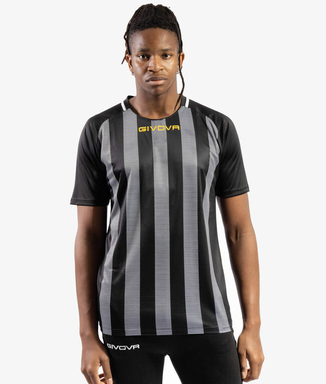 Dres SHIRT TRATTO črna-bela