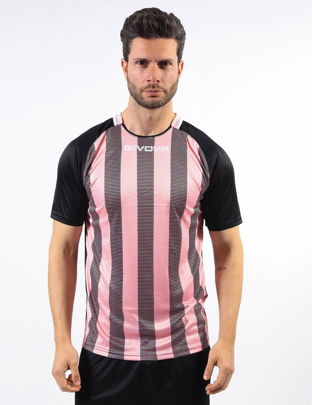 Dres SHIRT TRATTO roza-črna