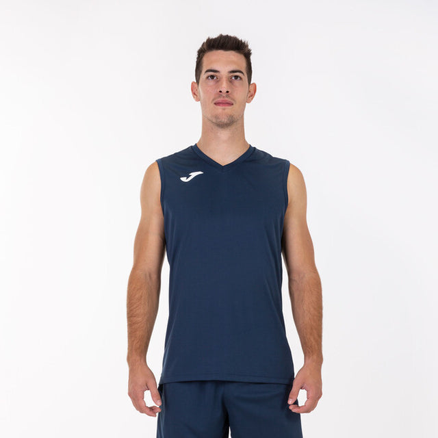 Športna spodnja majica SLEEVELESS BASIC T-SHIRT COMBI mornarsko modra