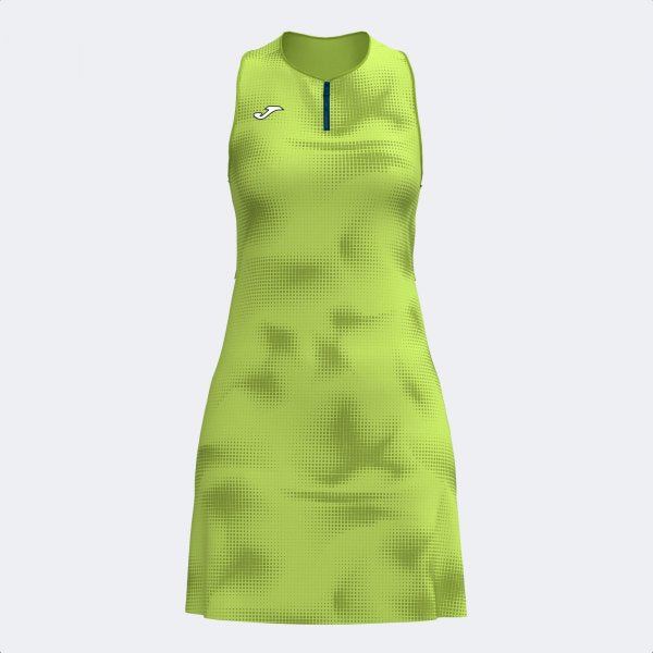 Ženske obleka SMASH DRESS siva - limetino zelena