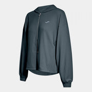 Ženska zgornji del SOFT ZIP-UP HOODIE modra - siva