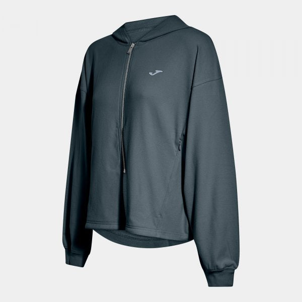 Ženska zgornji del SOFT ZIP-UP HOODIE modra - siva