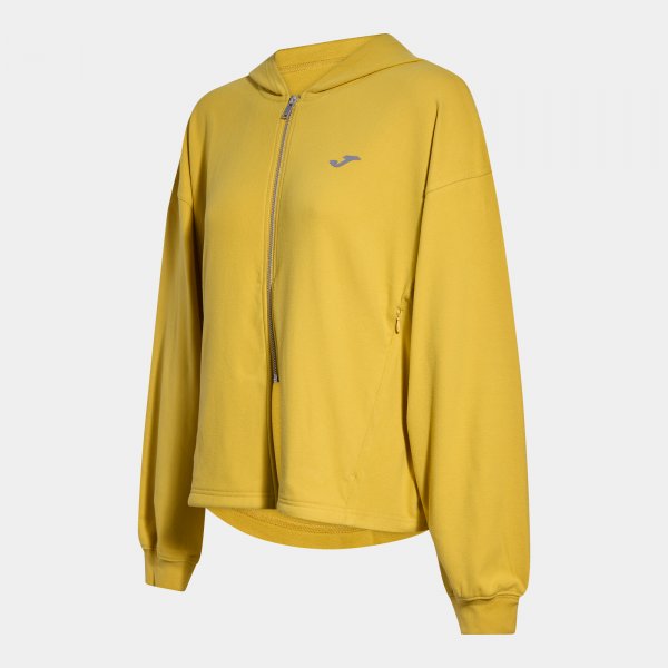 Ženska zgornji del SOFT ZIP-UP HOODIE rumena
