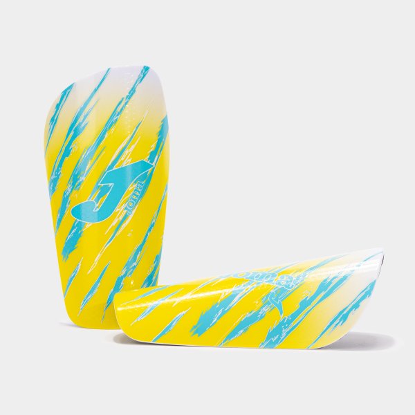 SPIDER SHIN GUARDS FLUOR ORANGE ROYAL BLUE NARANJA FLUOR