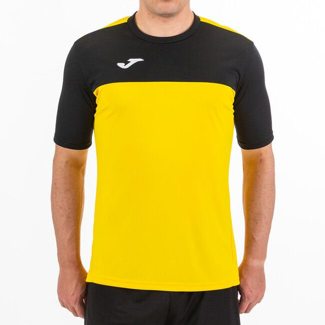 Dres S/S T-SHIRT WINNER rumeno črna