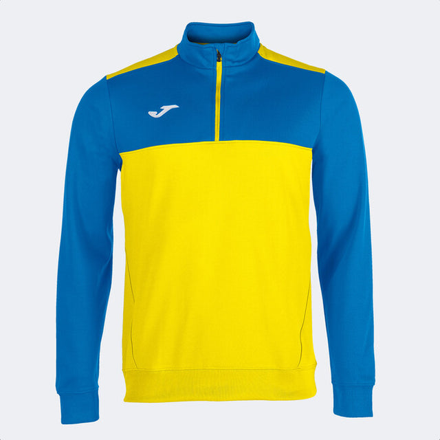 Zgornji del SWEATSHIRT 1/2 ZIPPER WINNER rumeno azurna