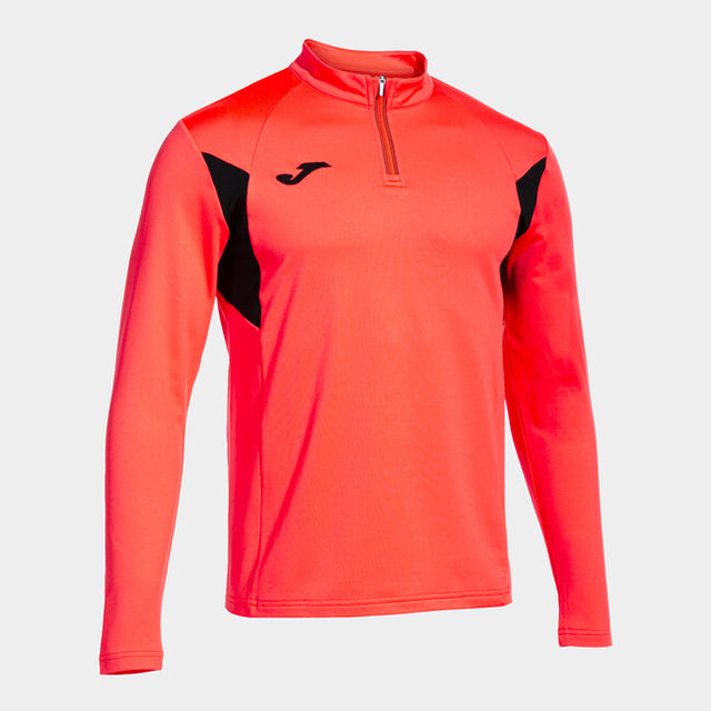 Zgornji del WINNER III SWEATSHIRT fluorescentno koralna rdeča črna