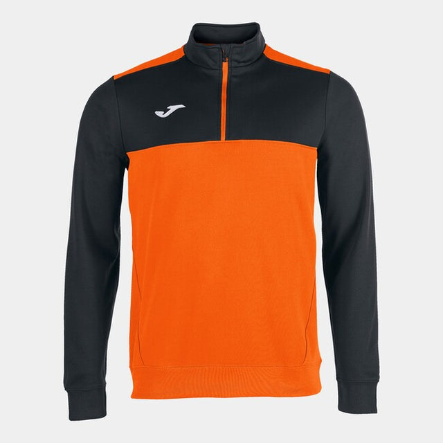 Zgornji del SWEATSHIRT 1/2 ZIPPER WINNER oranžno črna